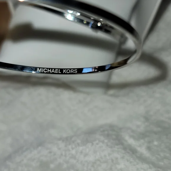 Michael Kors Women's Silver Bracelet Trio - Picture 2 of 2